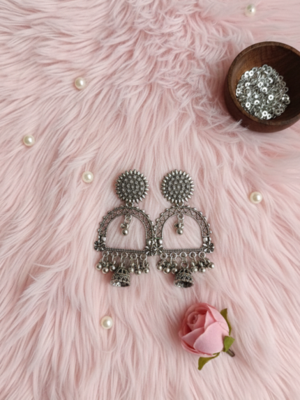 Noor Chandbali Heritage Jhumkas